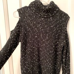 Black turtleneck sweater